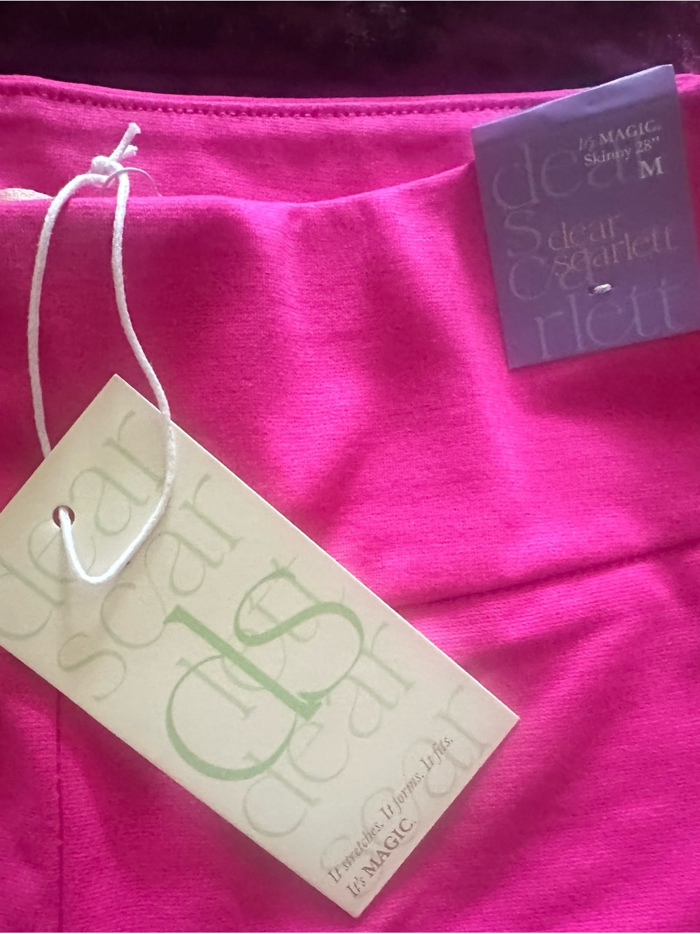 Dear Scarlett Fuchsia Capri Pants - Picture 4 of 5